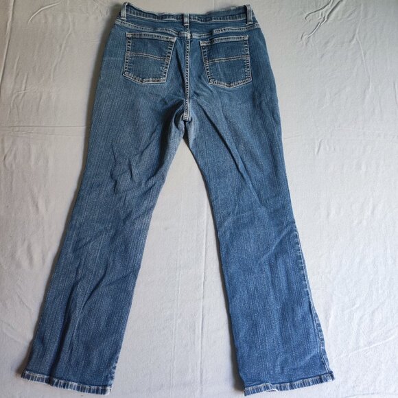 St. John's Bay jeans women's 12P denim blue petite stretch boot - Picture 3 of 13